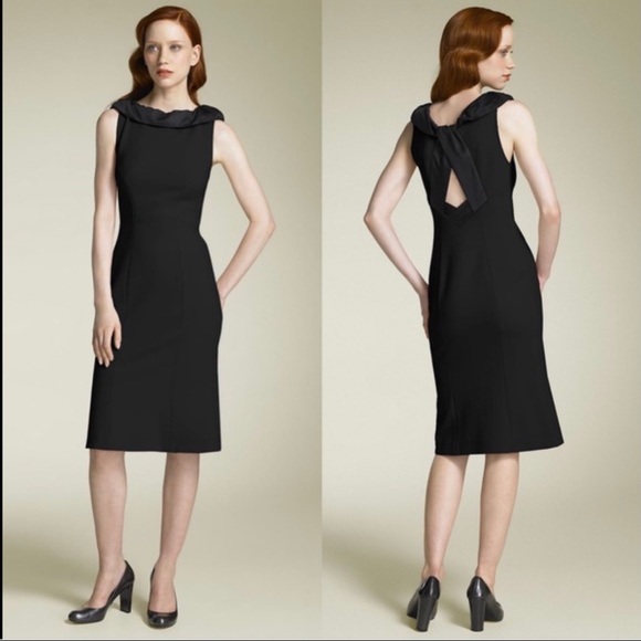 Diane Von Furstenberg Dresses & Skirts - DVF BLACK PANSY WOOL BLEND DRESS 6
